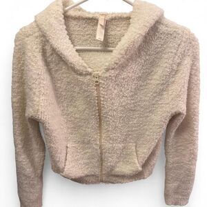 SKIMS‎ little girl Cream cozy fullzip Hoodie- size 12/14